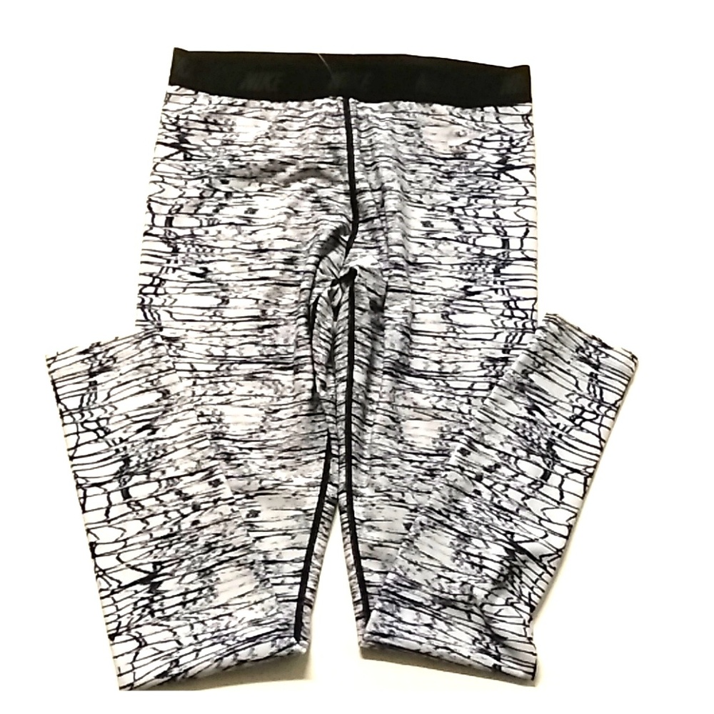 Women Nile black and white stretch Golf pant